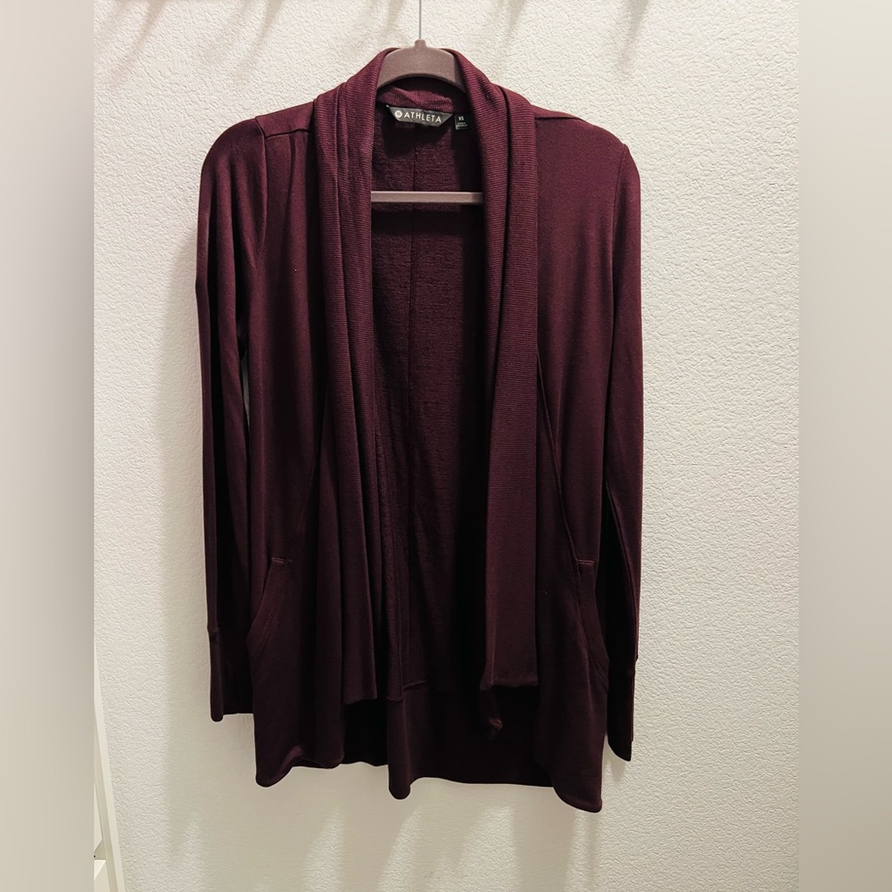 Athleta drape cardigan size xs